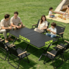 9 Outdoor tables and chairs